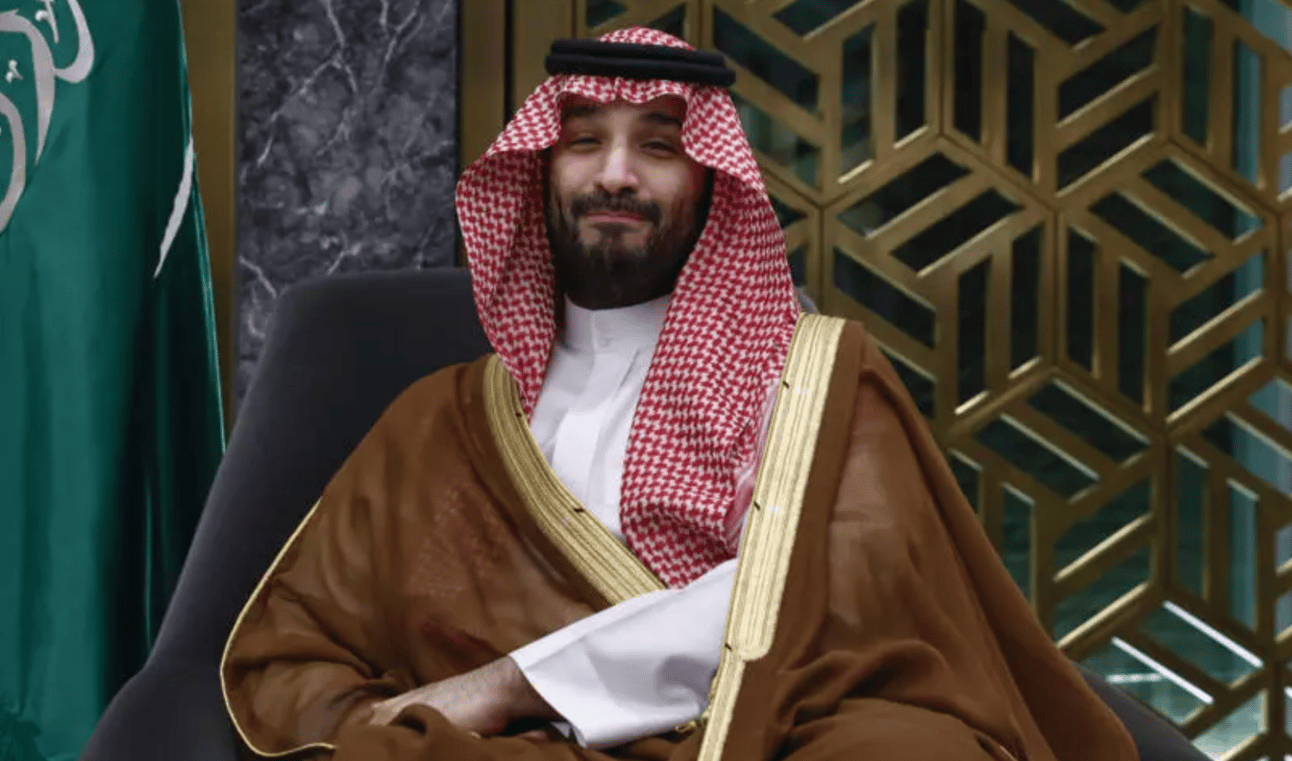 Mohammed bin Salman says Saudi Arabia will not cease its efforts to establish an independent Palestinian state with East Jerusalem as its capital. Photo: Evelyn Hockstein /AFP