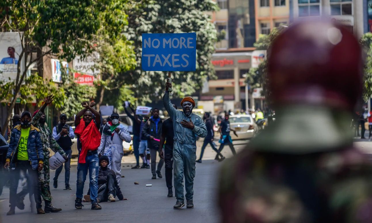 Protests continued in Nairobi this week. Photo: Anadolu/Getty Images