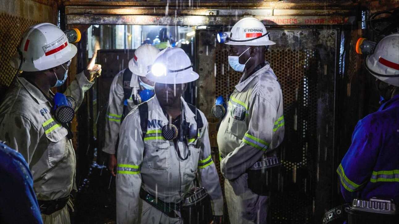 Mine workers in Zambia. Photo: Zinyange Auntony/Bloomberg via FT