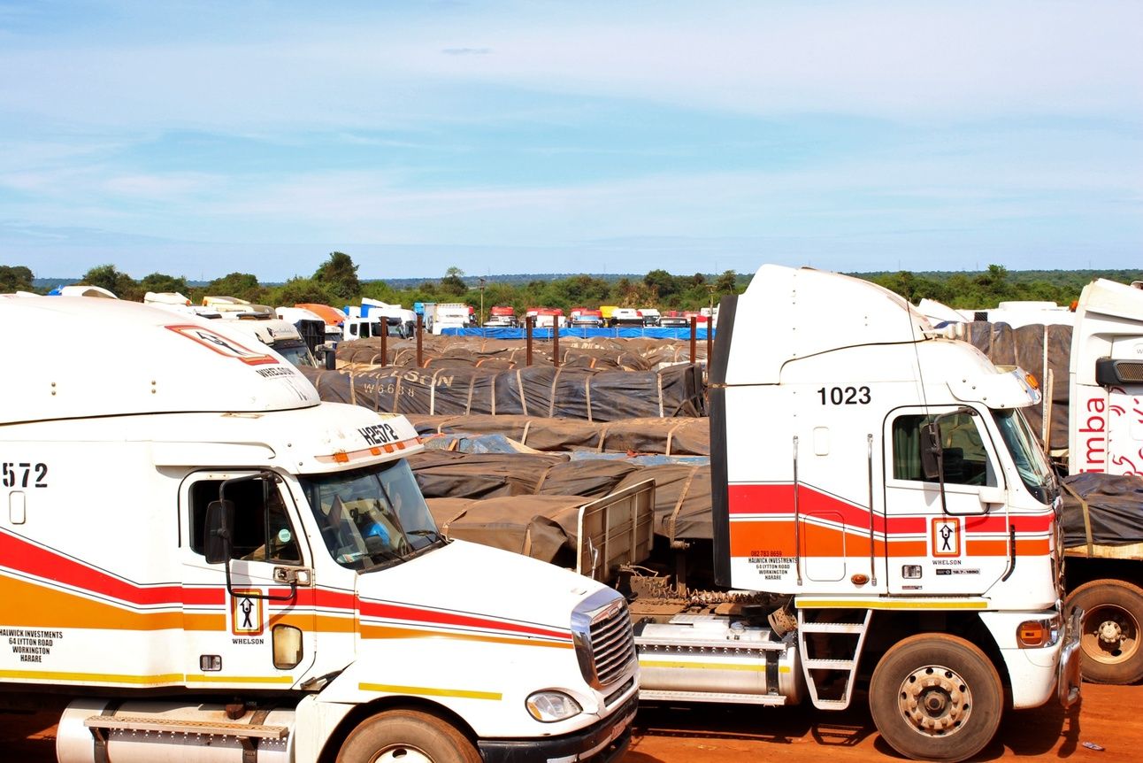 Trucks carrying copper and cobalt in DRC. Photo: Lucien Kahozi/Bloomberg