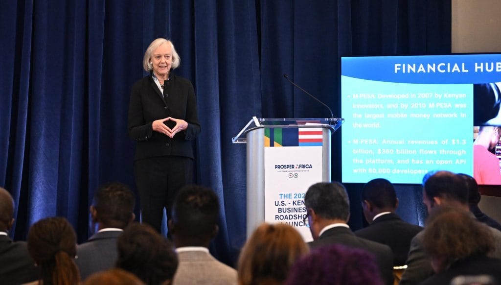 US ambassador to Kenya, Meg Whitman. Photo: Prosper Africa