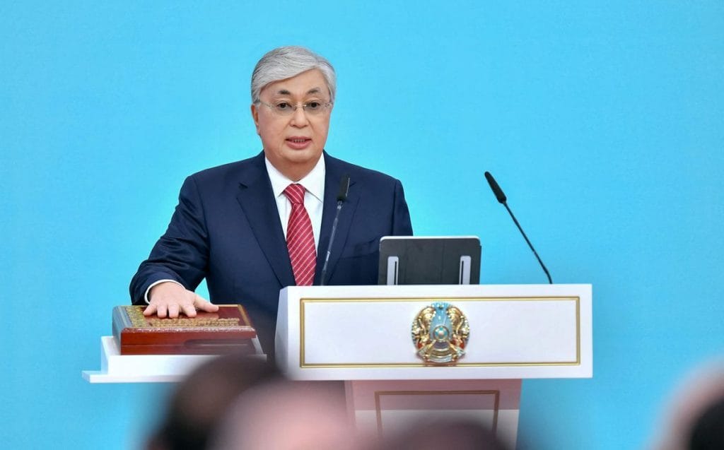 Kassym-Jomart Tokayev during his inauguration ceremony in November 2022. Photo: Press service of the President of Kazakhstan