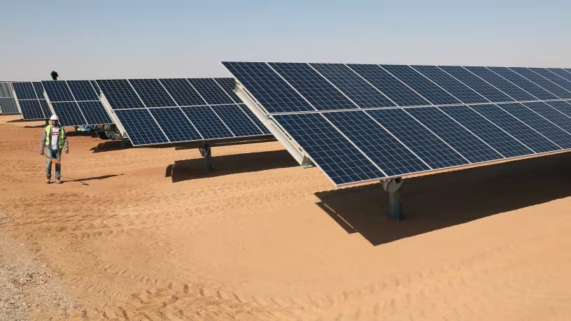 Benban Solar Park in Egypt is one of the world’s largest. Photo: EPA-EFE/Khaled Elfiqi
