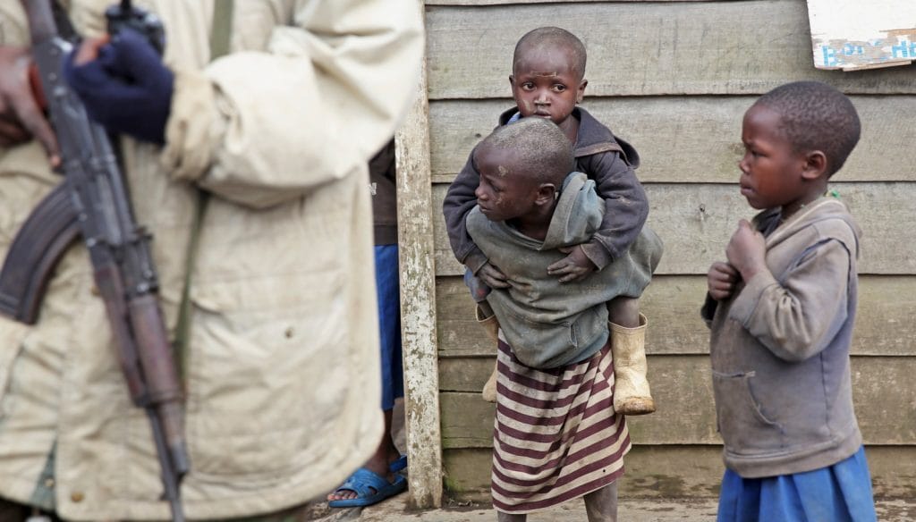 Thousands of people have been displaced as DRC’s army has struggled to stop the M23’s advance. Photo: Goran Tomasevic/Reuters