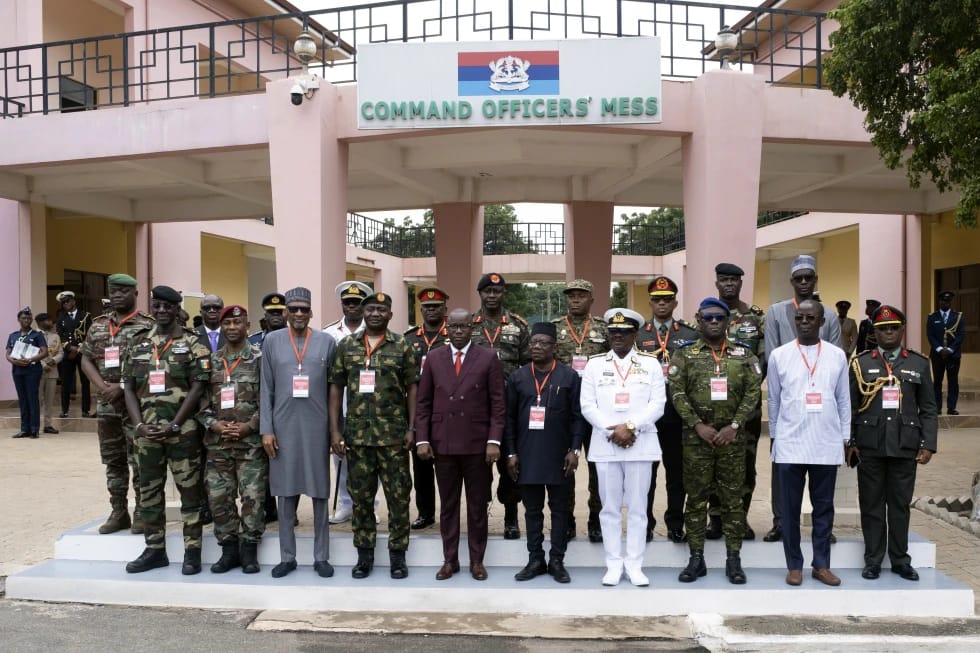 ECOWAS defense chiefs during an August 2023 meeting in Accra, Ghana. Photo: Richard Eshun Nanaresh/AP