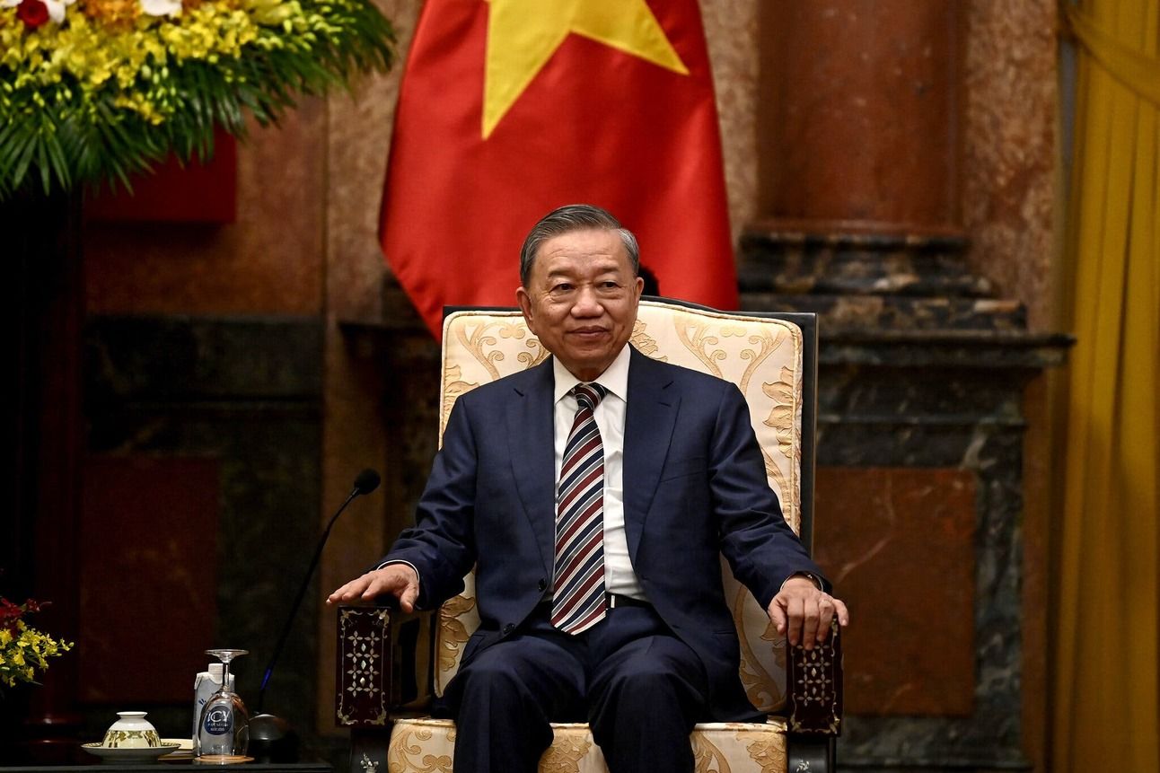 Vietnam’s president, To Lam, at the Presidential Palace in Hanoi. Photo: Nhac Nguyen/AFP