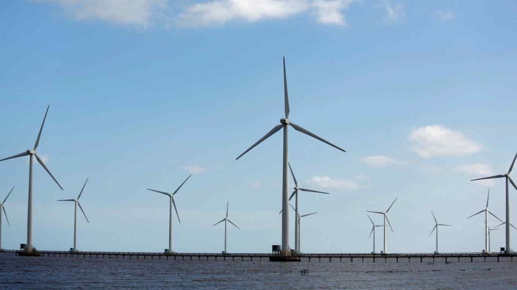 Windpower turbines in Vietnam. Photo: Reuters