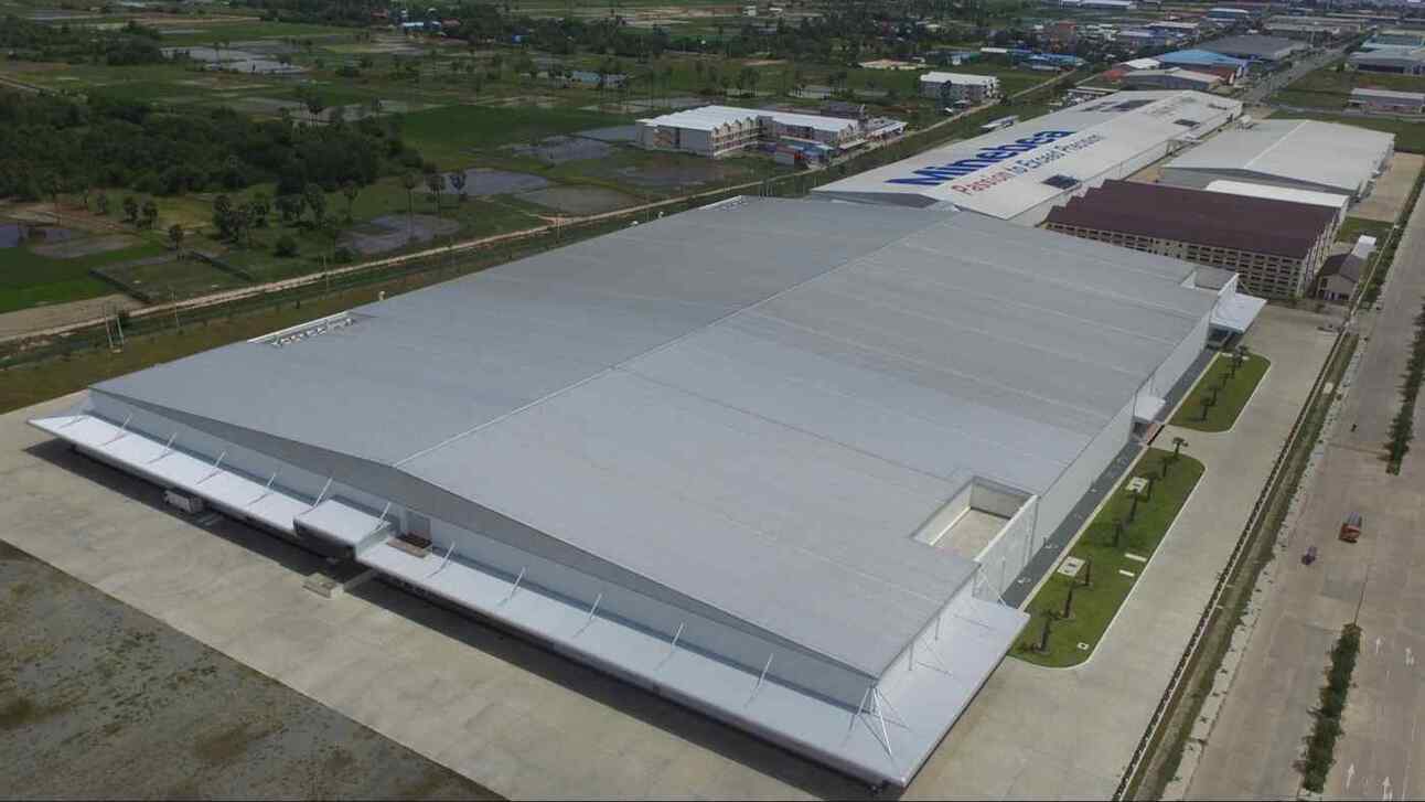 MinebeaMitsumi’s existing factory in Cambodia. Photo: MinebeaMitsumi via Nikkei