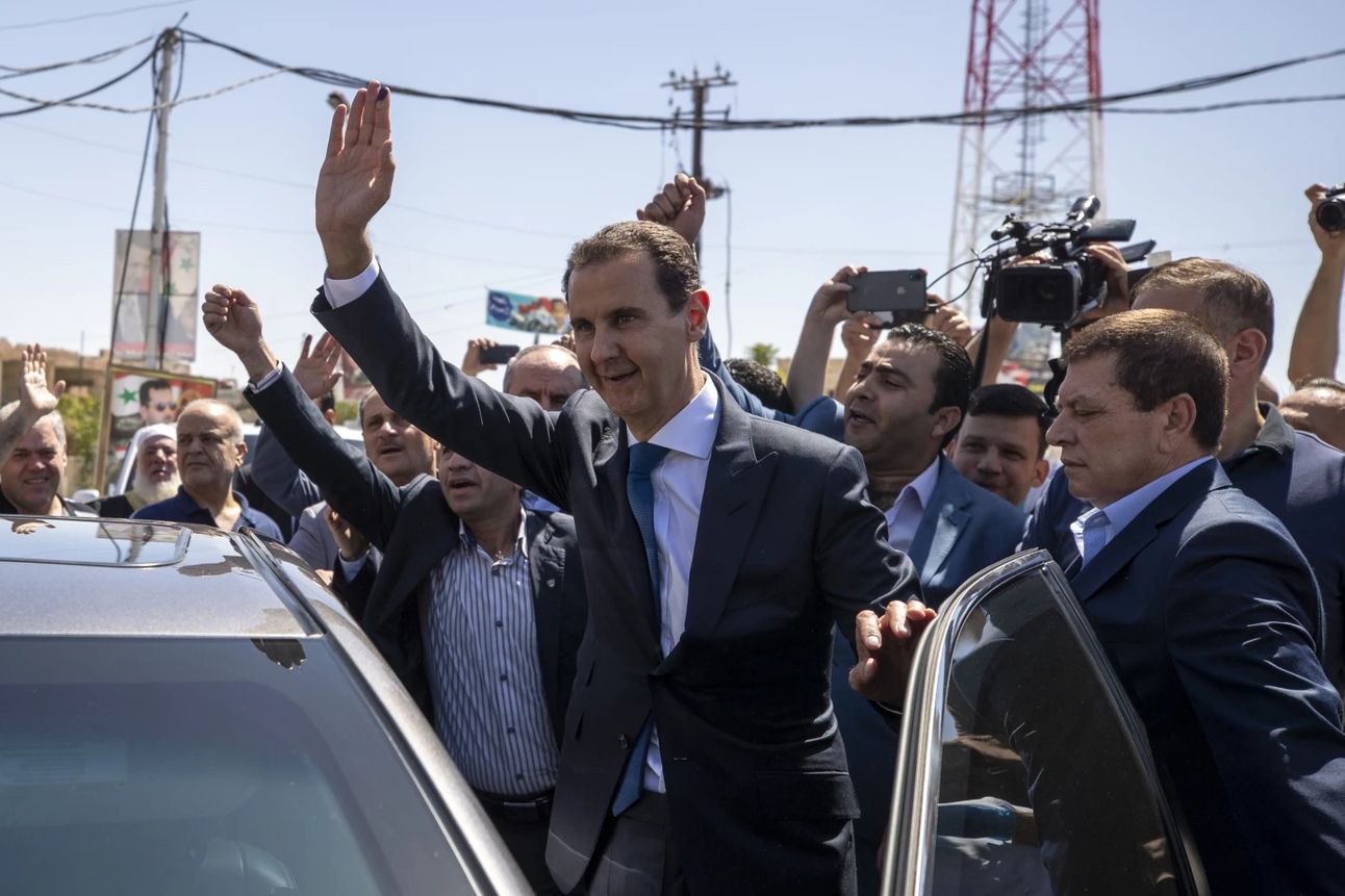 Syria’s President Bashar al-Assad in 2021. Photo: Hassan Ammar/AP