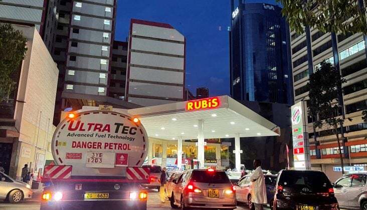 A fuel station in Kenya. Photo: Thomas Mukoya/Reuters