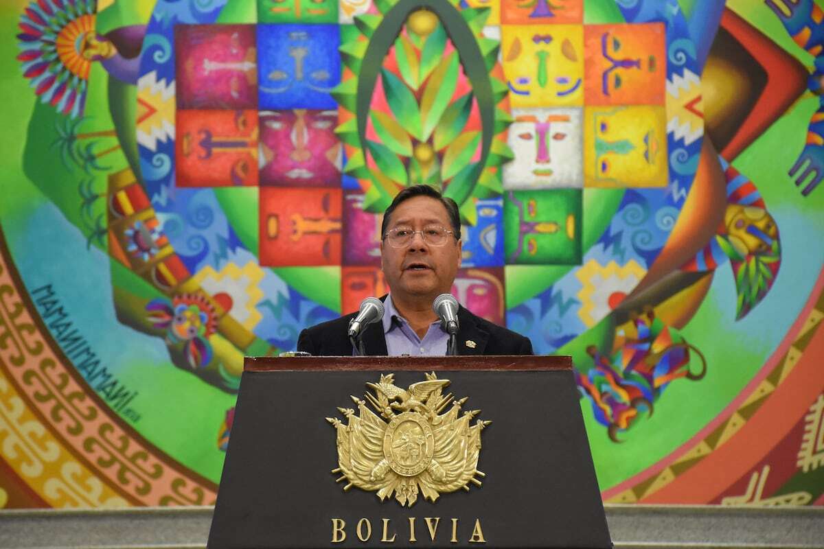 Bolivia’s President Luis Arca is trying to balance supporting poorer Bolivians while stabilizing the economy. Photo: EFE