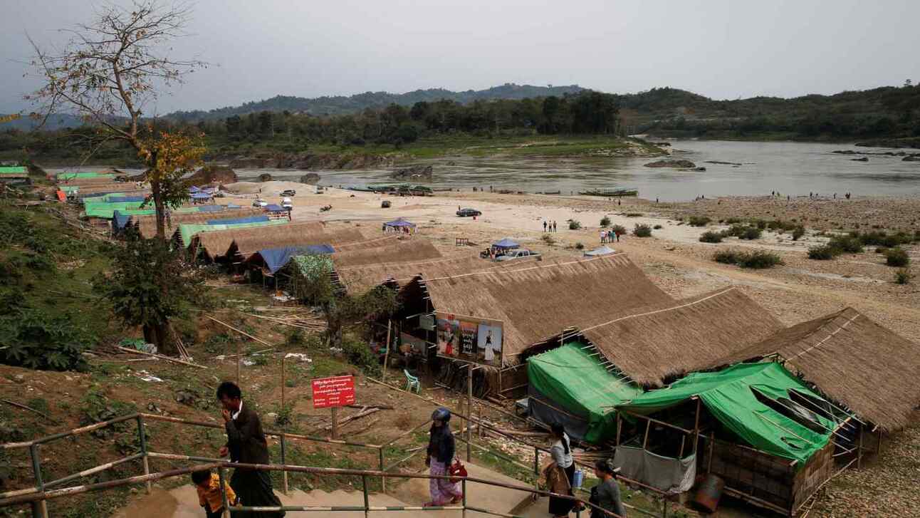 The site of the China-led Myitsone dam project in Myanmar's Kachin state. Photo: Reuters