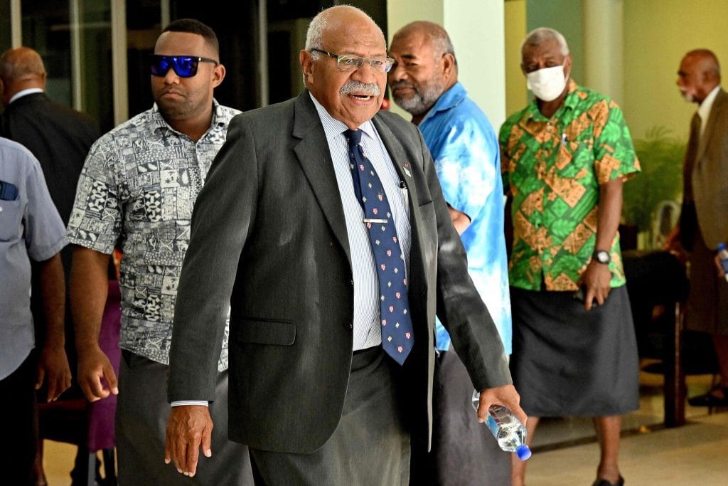 Sitiveni Rabuka in Suva, the capital of Fiji. Photo: Saeed Khan/AFP