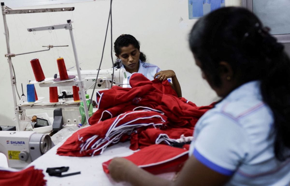 Garment workers in Sri Lanka, which CGD says is especially vulnerable to external shocks. Photo: Dinuka Liyanawatte/Reuters