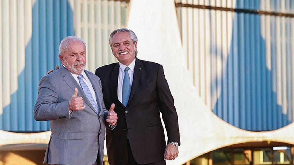 Argentina’s president Alberto Fernandez (right) with Brazil’s President Lula. Photo via Bitcoin.com