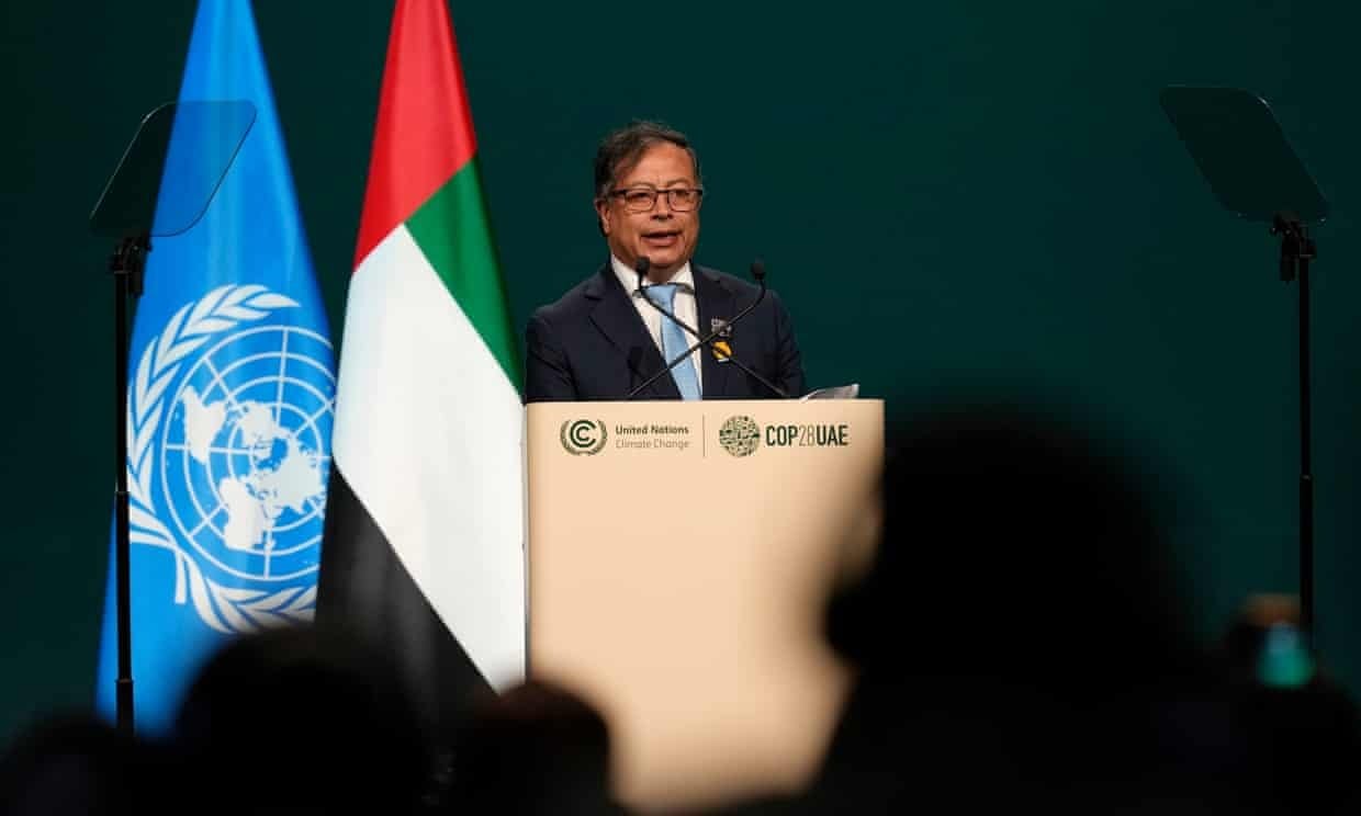 Colombia’s Gustavo Petro described plans to expand the frontier of fossil fuel exploitation as ‘frightening’. Photo: Rafiq Maqbool/AP