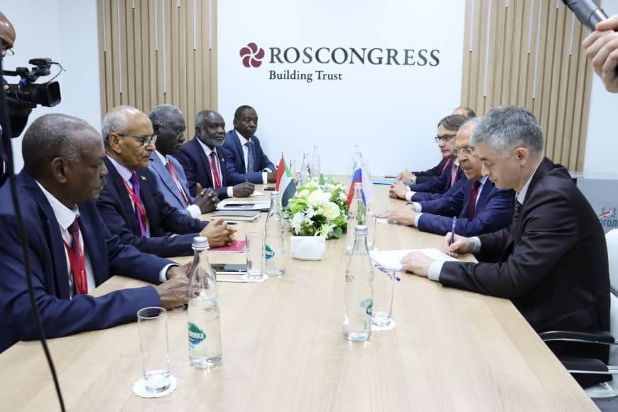 Sudanese and Russian officials met this week in Saint Petersburg. Photo via Sudan Tribune