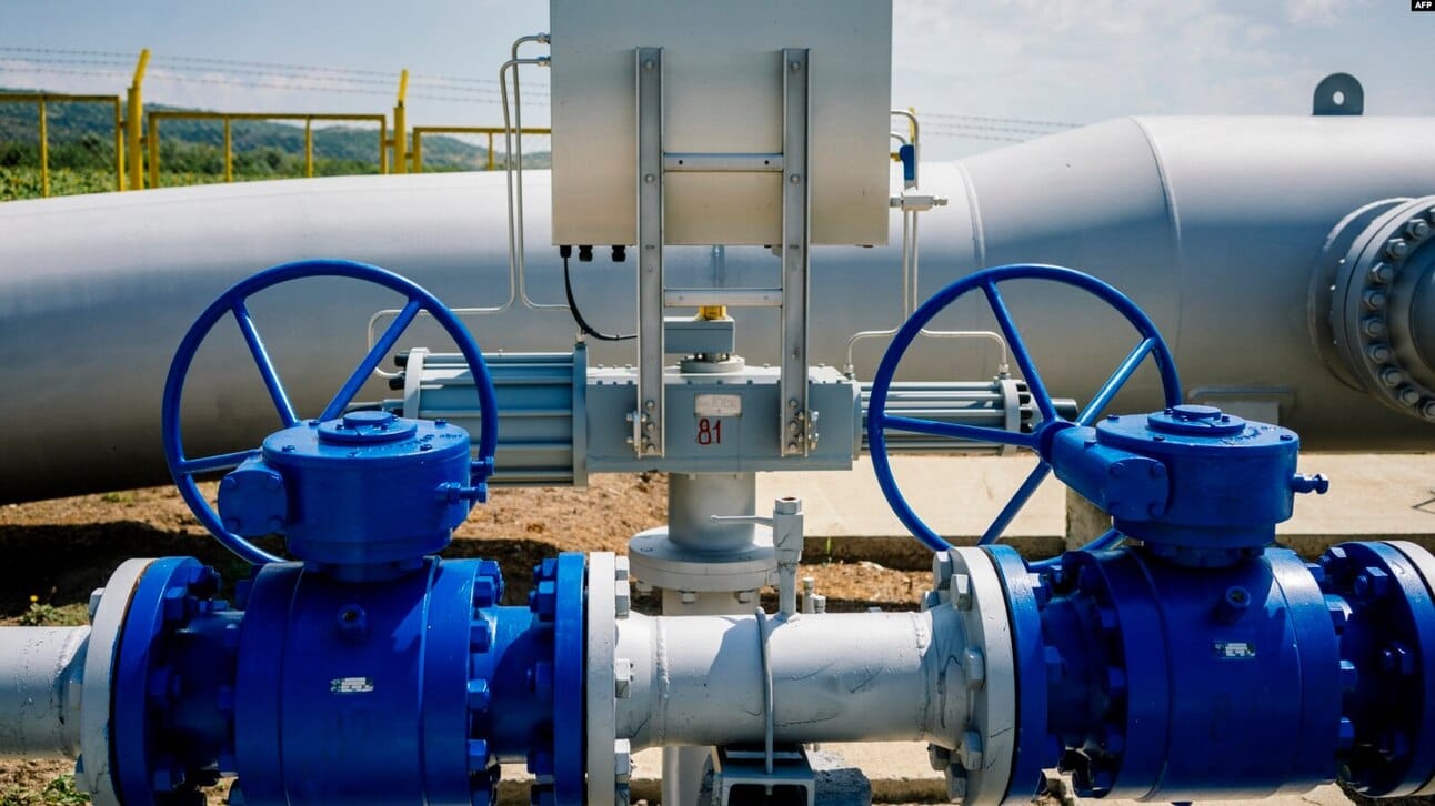 A pipeline near the Bulgarian village of Lozenets that allows for the transit of natural gas between Bulgaria and Turkey. Photo via Radio Free Europe