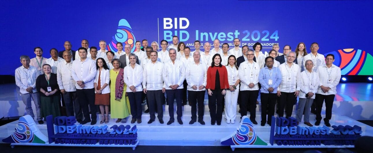 IDB governors gather after approving a doubling in size of the bank’s private sector arm. Photo: IDB Group