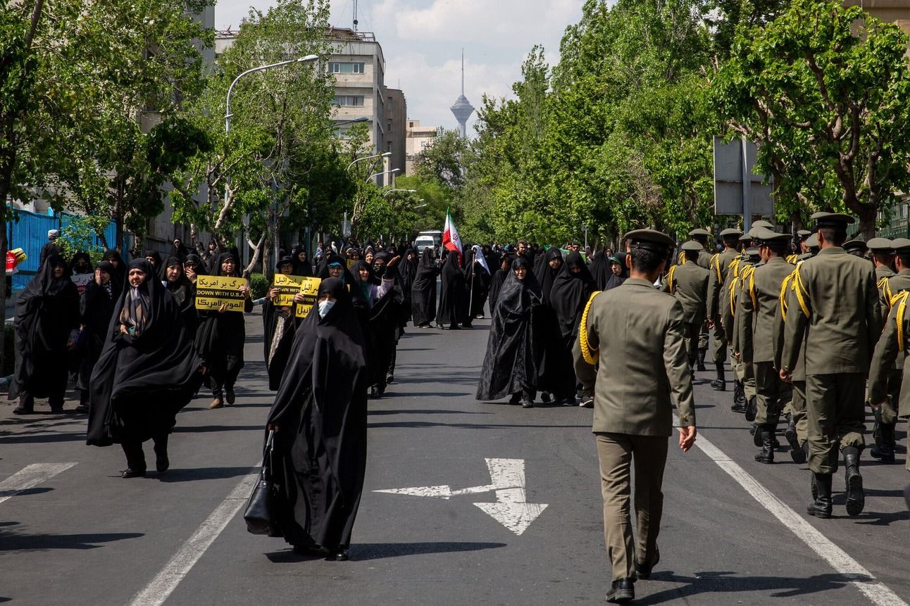 An anti-Israel rally in Tehran, Iran, on Friday. Photo: Arash Khamooshi/NYTimes
