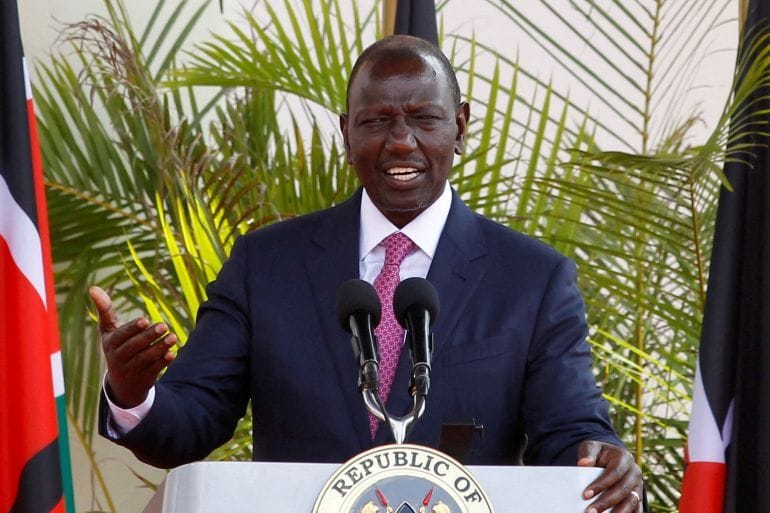 Kenya’s President William Ruto at the State House in Nairobi. Photo: Monicah Mwangi/Reuters