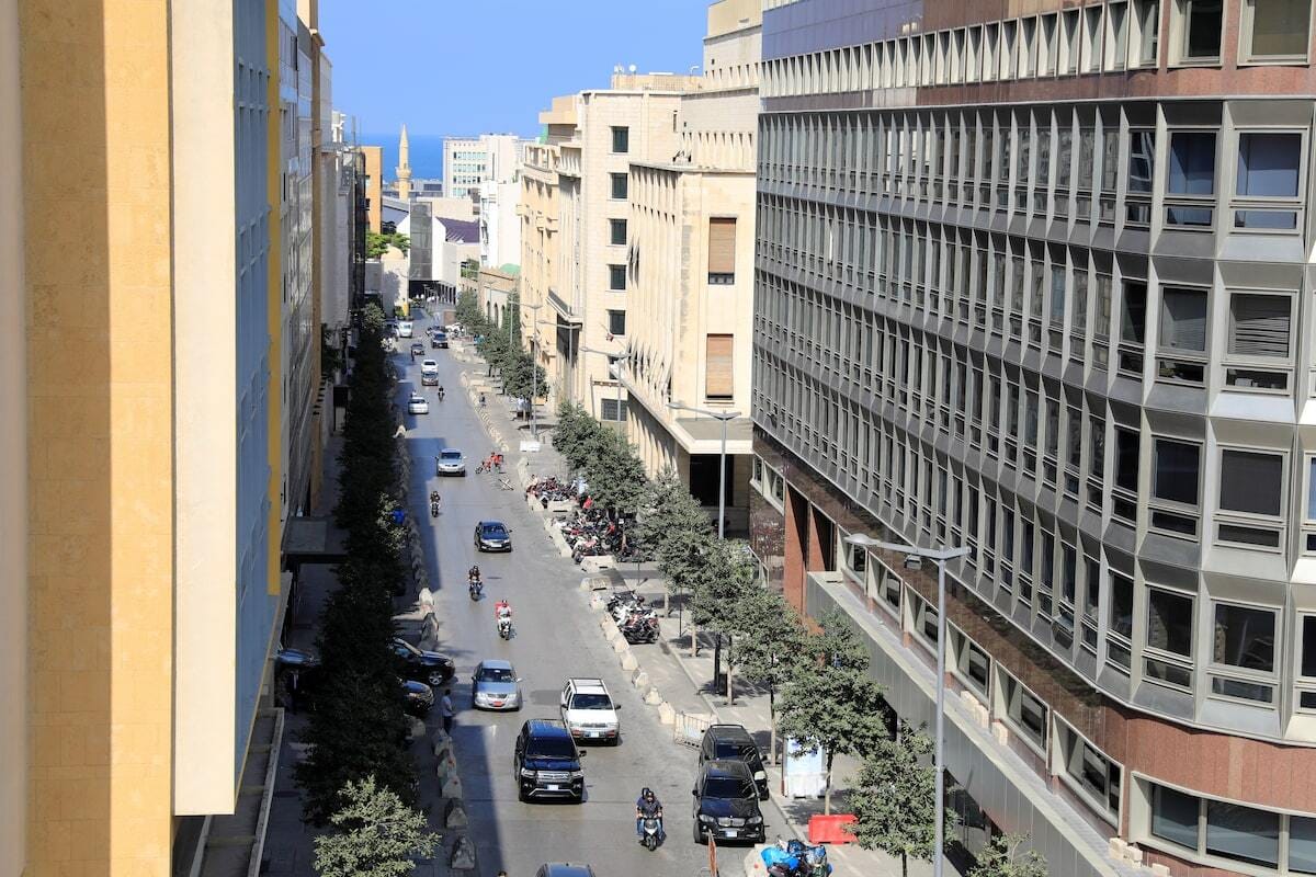So-called “Banks Street” in Lebanon’s capital Beirut. Photo: Jamal Saidi/Reuters