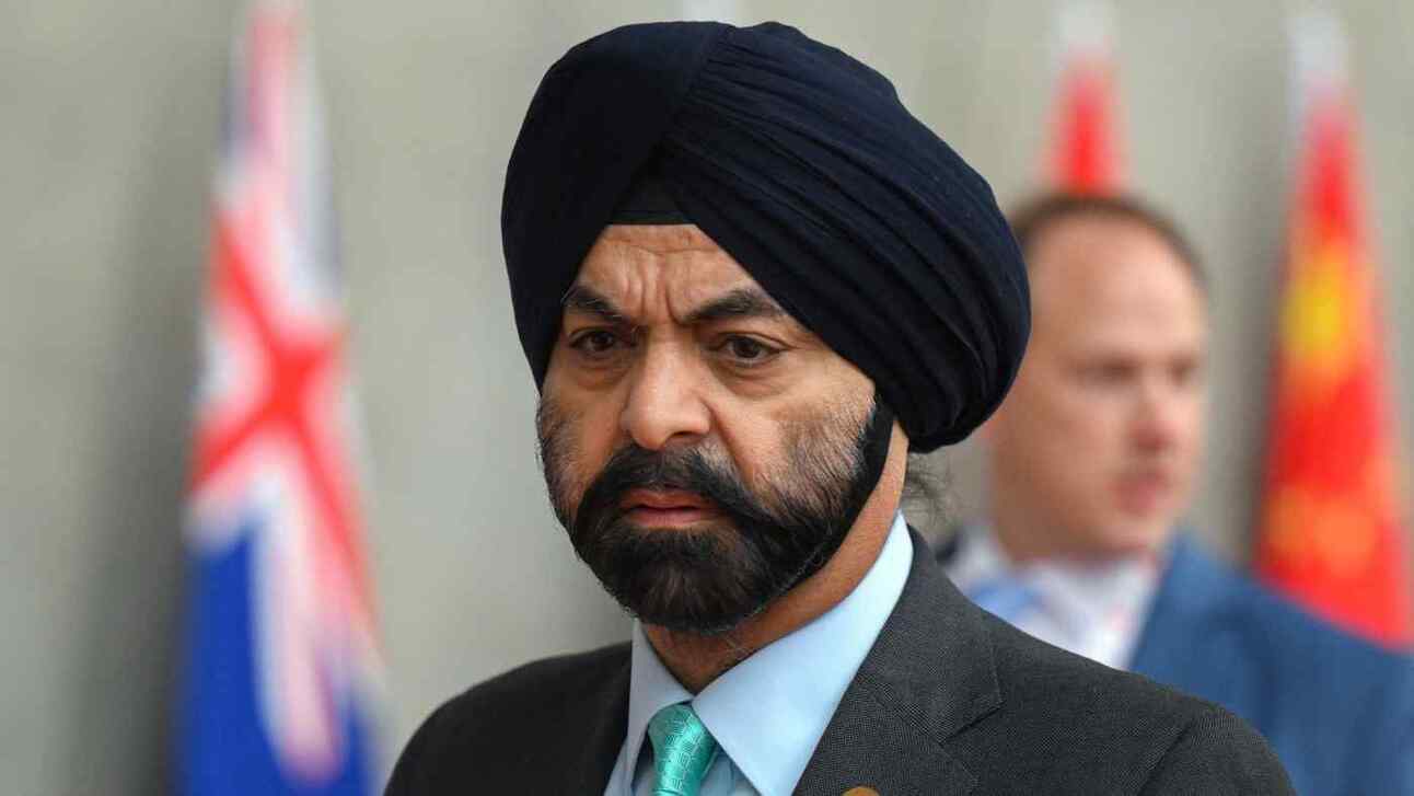 Ajay Banga, World Bank president, unveiled a series of new measures to help boost lending to the world’s poorest countries. Photo: AFP