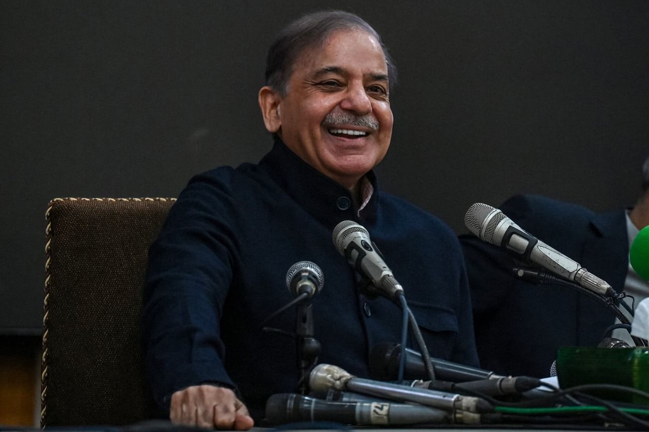 Shehbaz Sharif on Tuesday in Lahore. Photo: Arif Ali/AFP