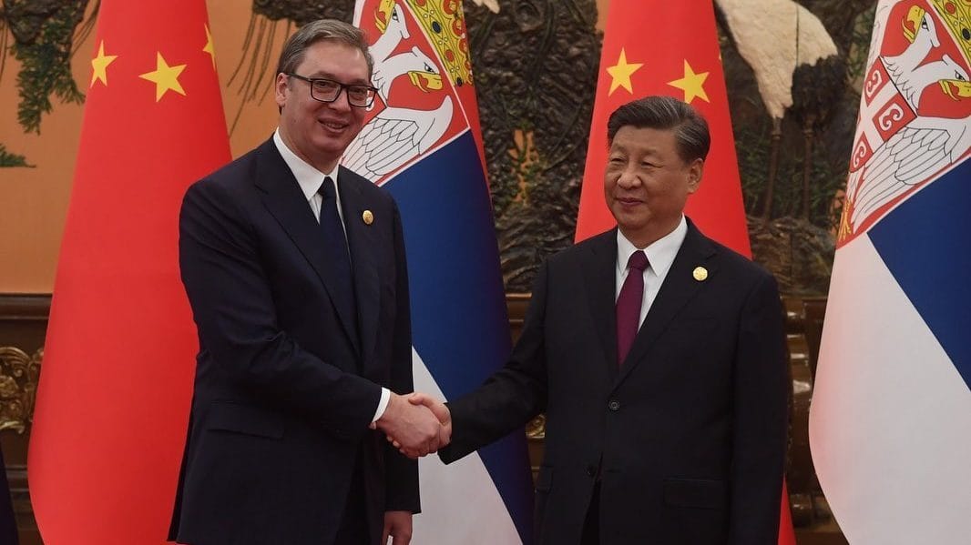 Serbian President Aleksandar Vucic with Xi Jinping in Beijing. Photo: Instagram/@buducnost srbijeav
