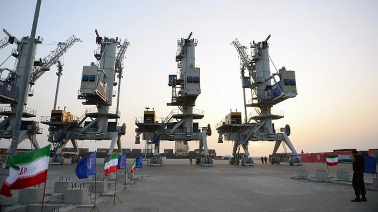 The strategically important Chabahar port, close to Iran’s border with Pakistan. Photo: Getty Images via BBC