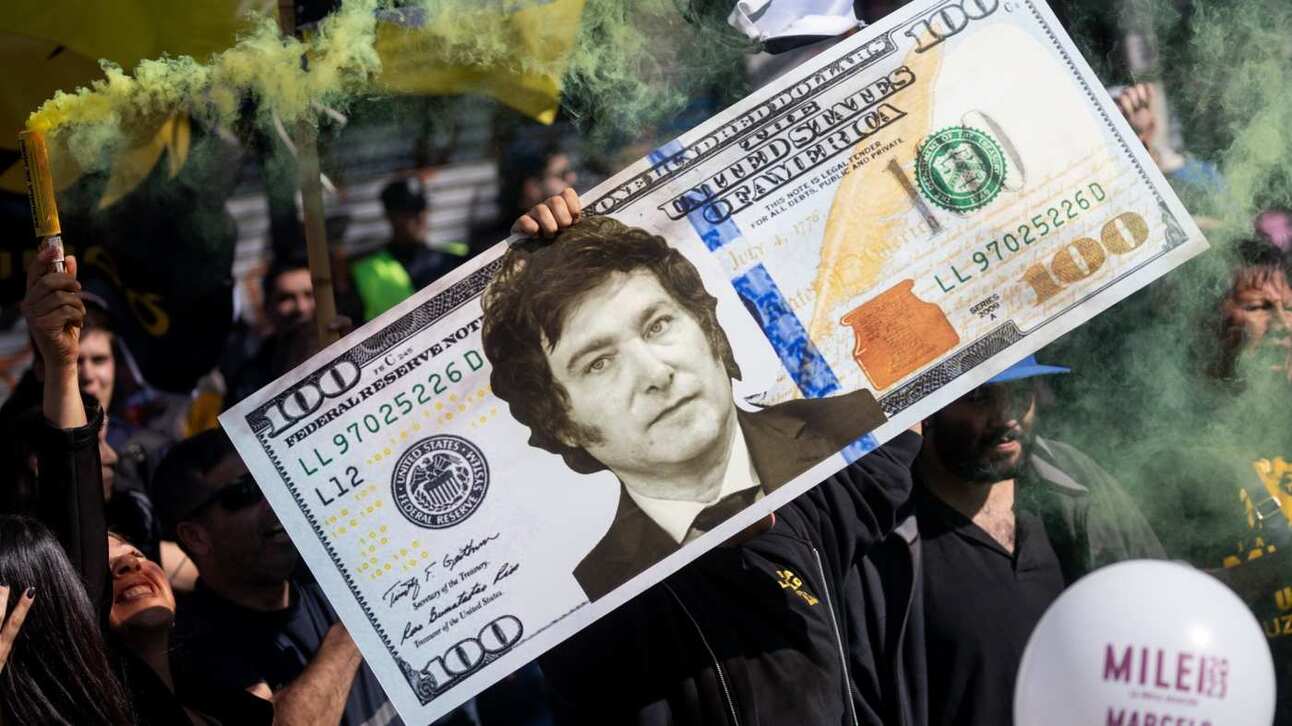 Economists said Javier Milei’s strong performance in a primary vote in August worsened the inflation outlook. Photo: Tomas Cuesta/Getty Images