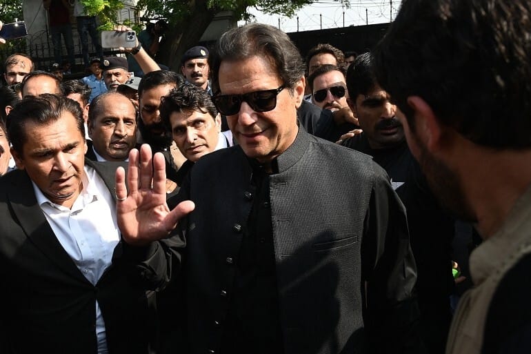 Since being removed from office in April, Khan has held protests across the country calling for snap elections. Photo: Aamir Qureshi/AFP