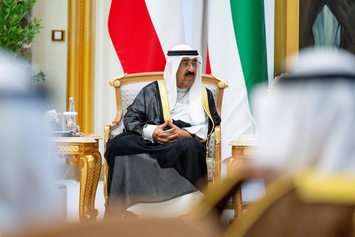 Emir of Kuwait Sheikh Meshal Al Ahmad Al Jaber Al Sabah. Photo: Abdulla Al Bedwawi/UAE presidential court