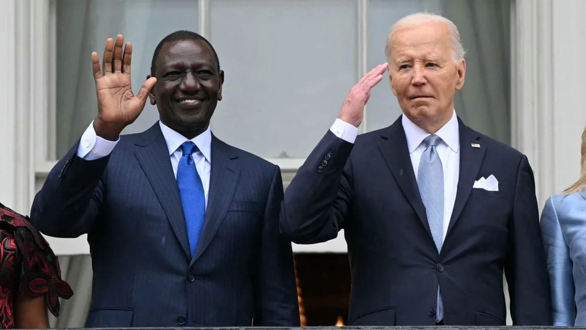Kenyan President William Ruto and US President Joe Biden at the White House this week. Photo: Mandel Ngan/AFP/Getty Images
