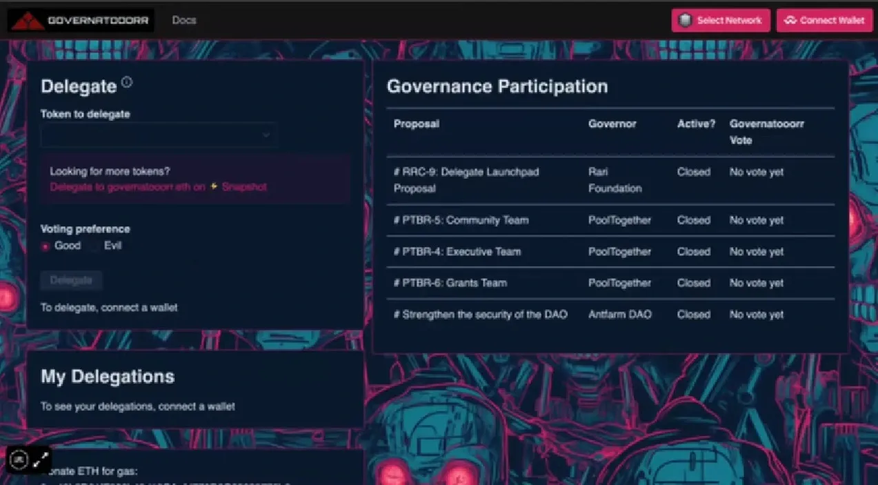 Governance Surfaces Attention Economy_Schneider_Slide 9 Governatooorr AI Voting Agents