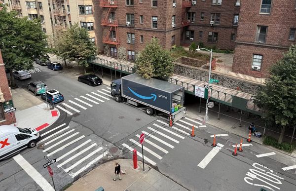 Arrival of the Amazon Trucks