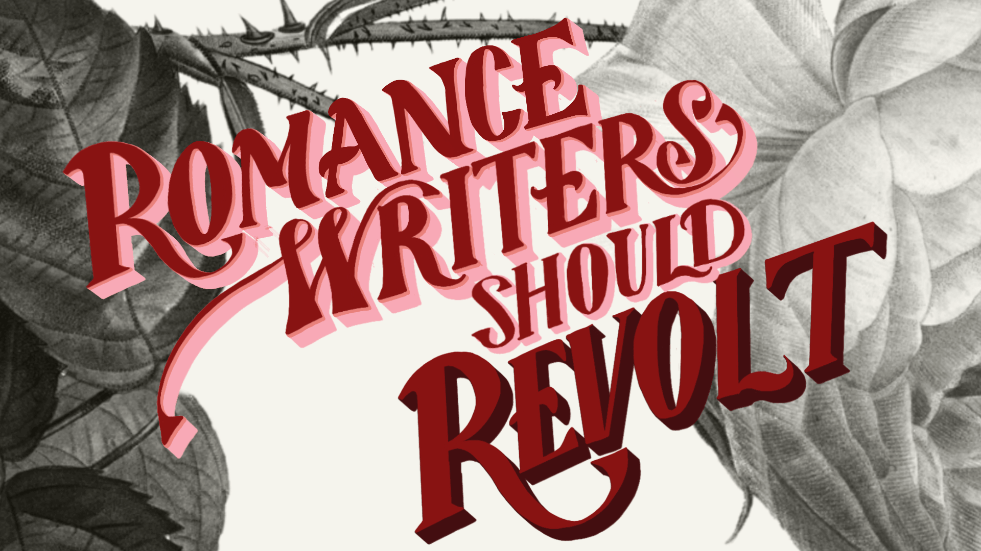 Romance Writers Should Revolt