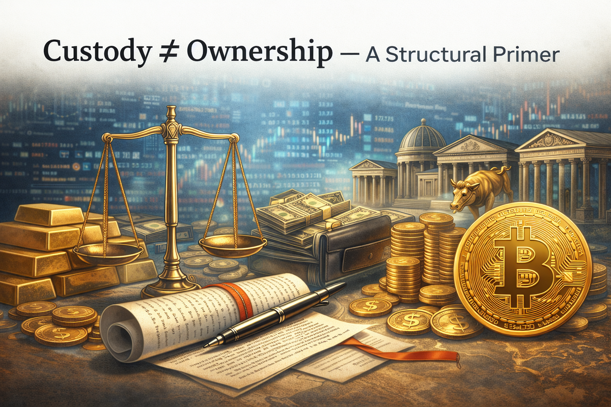 Custody ≠ Ownership — A Structural Primer