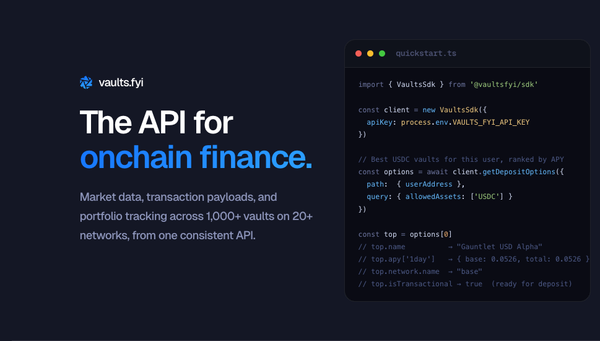 What is the vaults.fyi API?