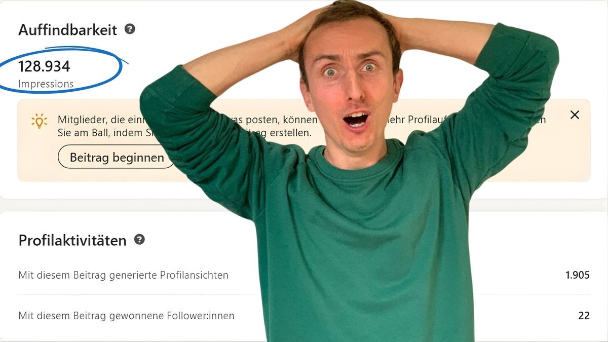 Impressionen auf LinkedIn 