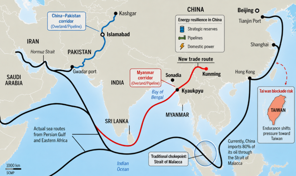 Internal Energy Balancing and the Coercive Isolation of Taiwan