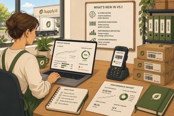Supply’d V5.1: AI Forecasting, Advanced Barcoding & Performance Reporting