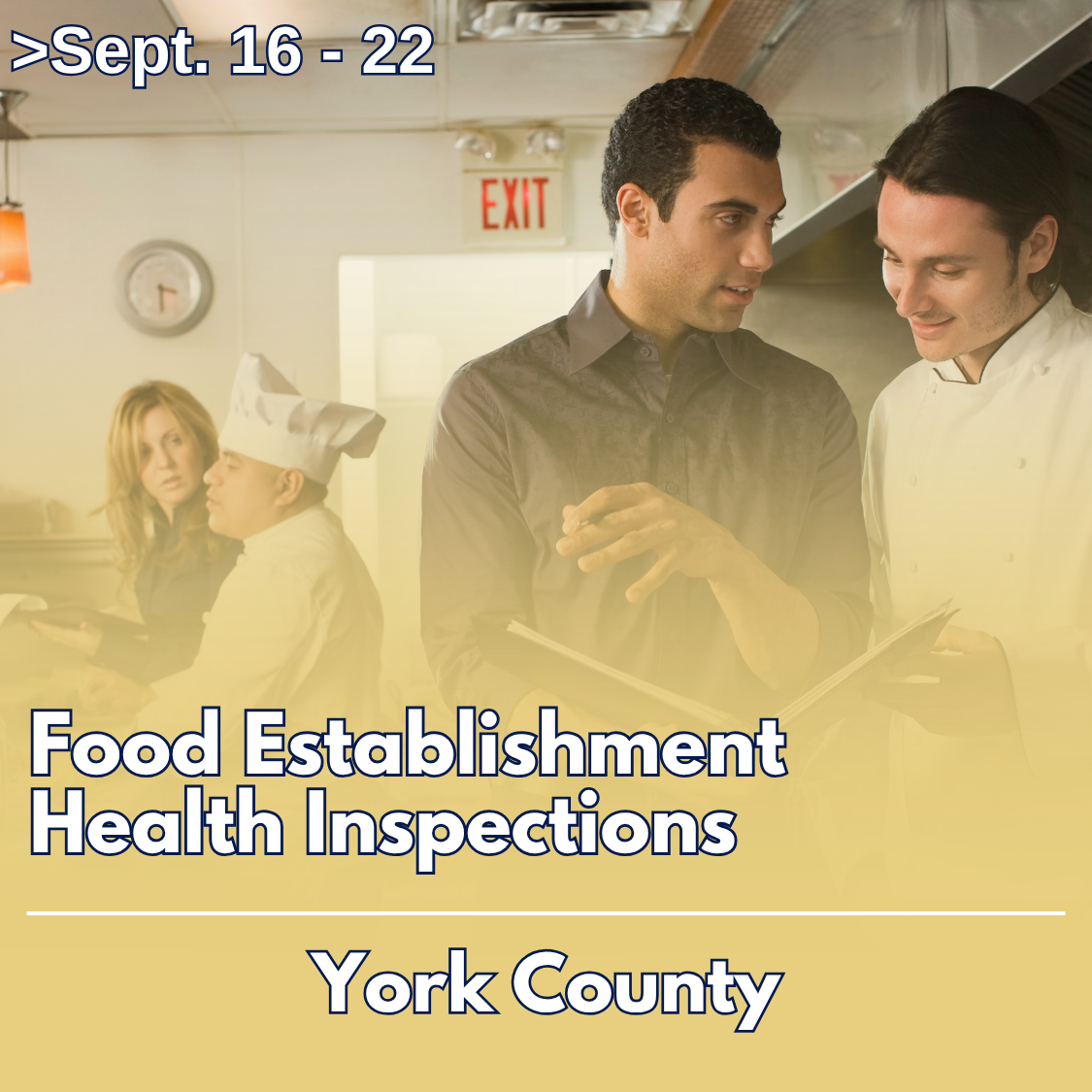 York County Restaurant Inspections: All 60 Receive A Grades