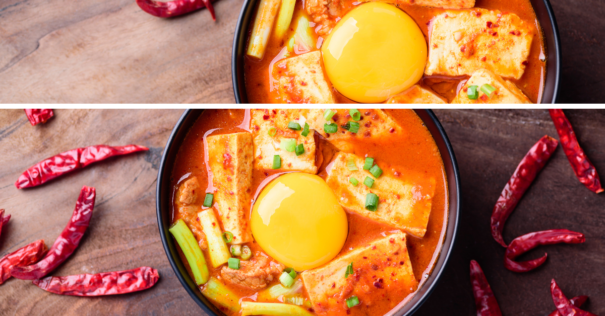 Halal korean Sundubu Jjigae (tofu stew)