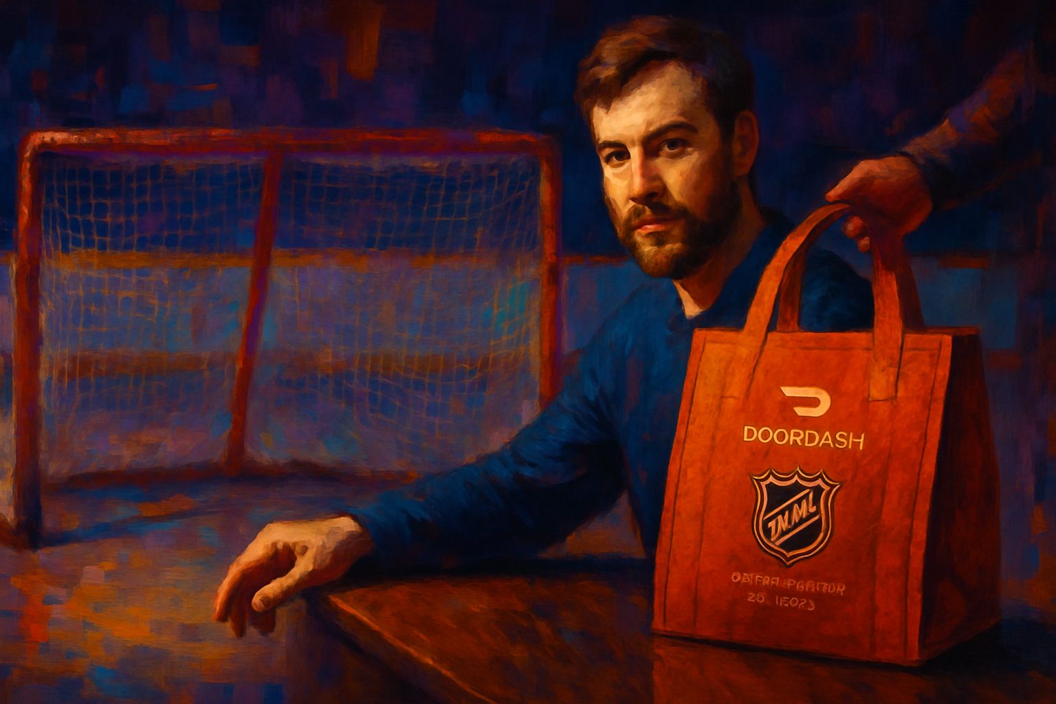 DoorDash Finds That Hockey, Like Takeout, Is Best Enjoyed From the Couch