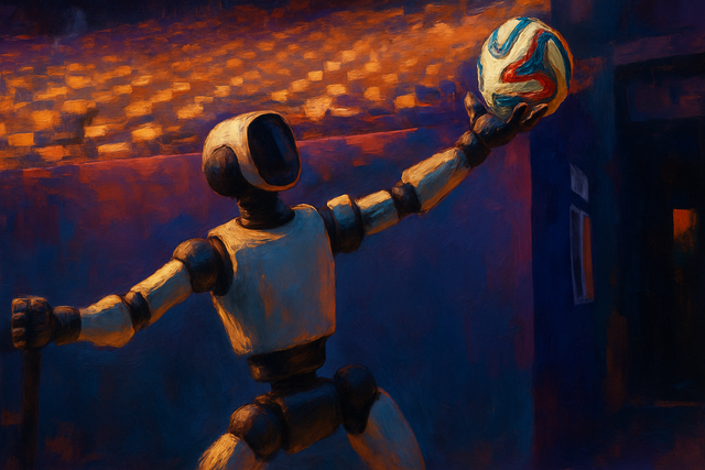 A Robot Delivers the Ball, and Hyundai Delivers the Point