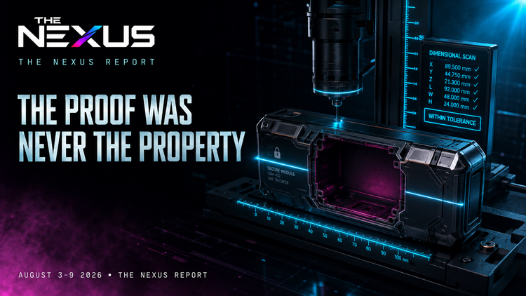 The Proof Was Never the Property