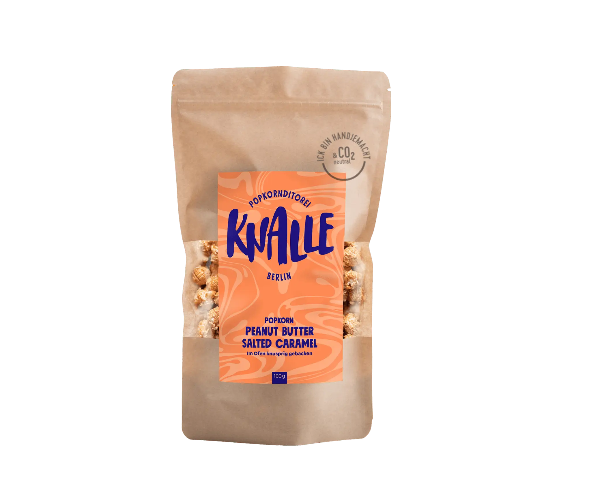 Knalle Popcorn Erdnussbutter Salzkaramell