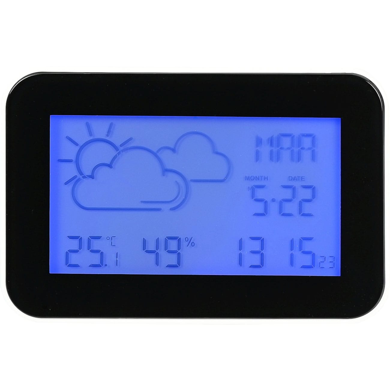 Digitales Raumthermometer mit Temperatur- und Luftfeuchtigkeitsanzeige
