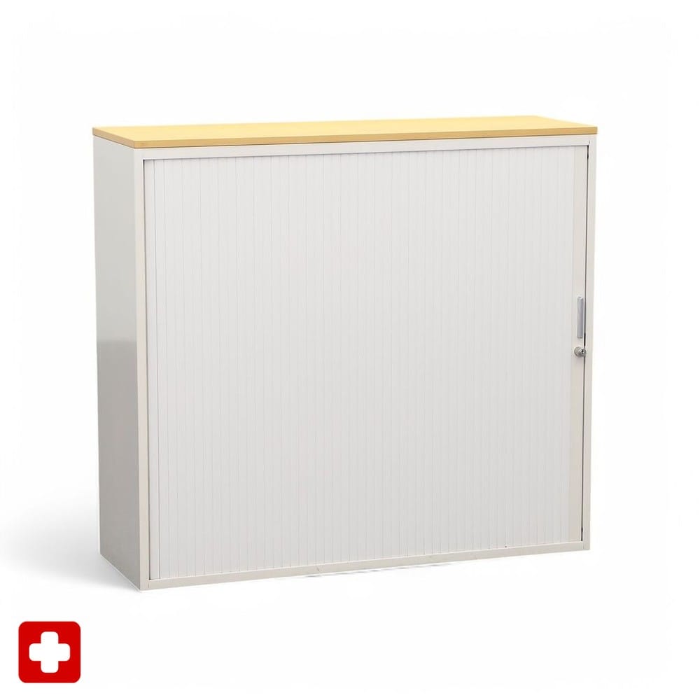 Crèmefarbener Lista LO Storage Rollladenschrank